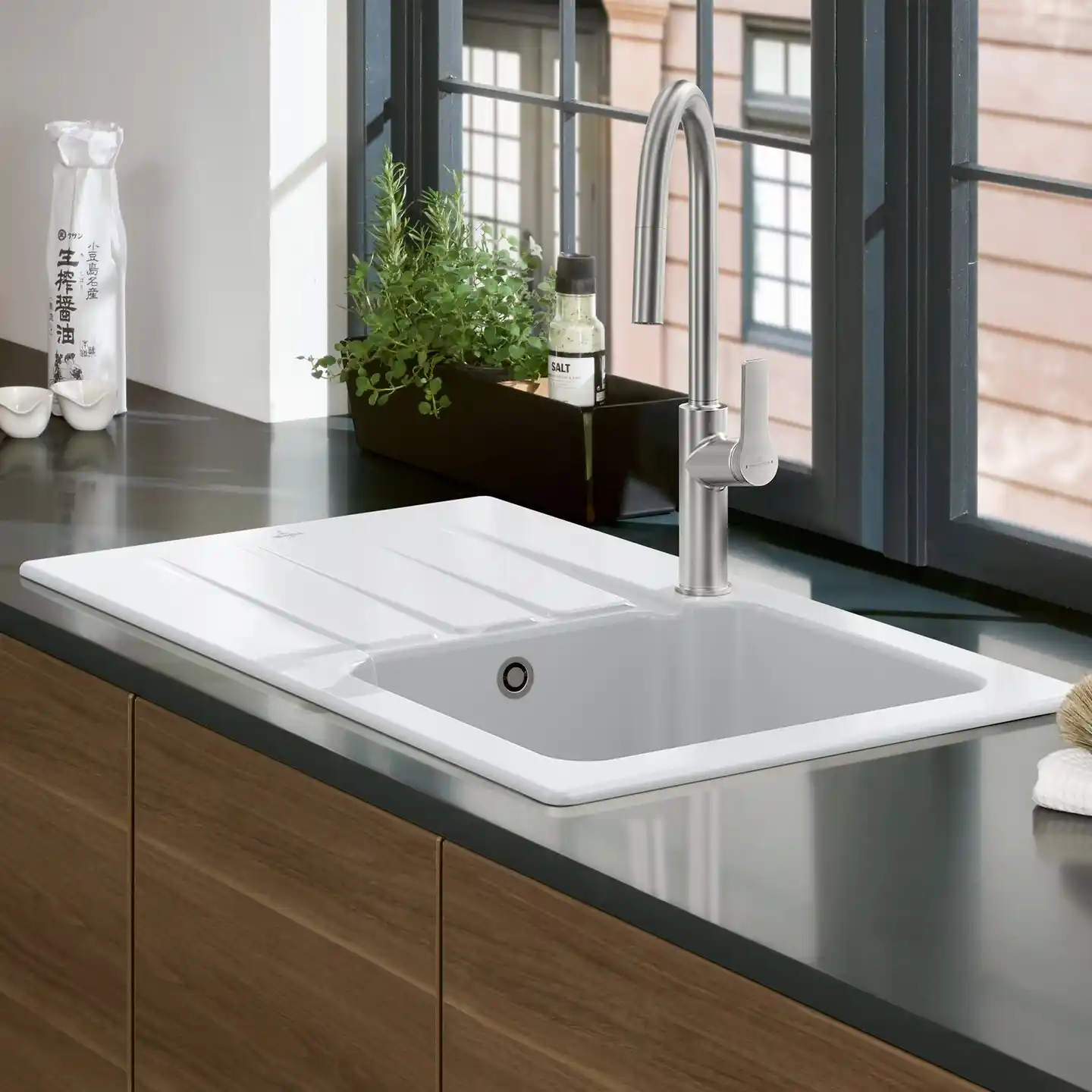 villeroy boch architectura 45 keukenspoelbak keramiek opbouw steen wit 1 villeroy boch architectura 45 keukenspoelbak keramiek opbouw steen wit 1