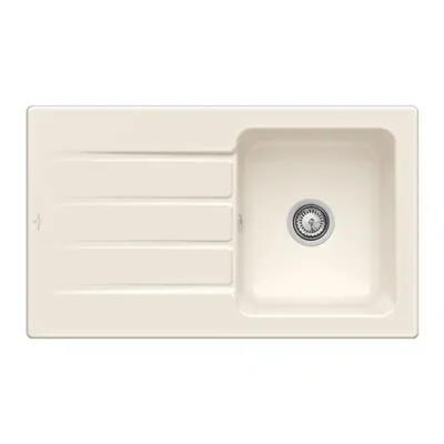 villeroy boch architectura 50 keukenspoelbak keramiek creme omkeerbaar opbouw 1