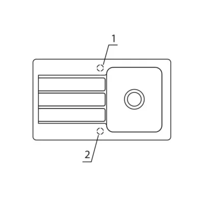 villeroy boch architectura 50 keukenspoelbak keramiek opbouw timber excenter 4