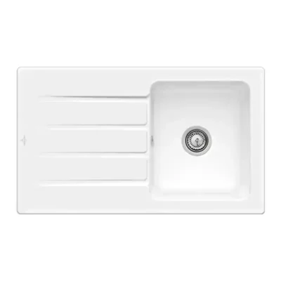 villeroy boch architectura 50 keukenspoelbak keramiek wit omkeerbaar opbouw 1