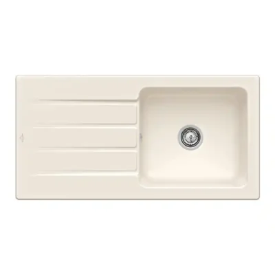 villeroy boch architectura 60 keukenspoelbak keramiek creme omkeerbaar opbouw 1
