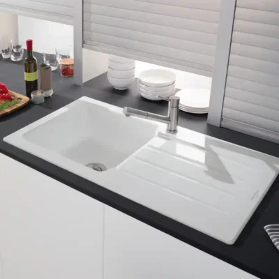 villeroy boch architectura 60 keukenspoelbak keramiek graphit omkeerbaar opbouw 2