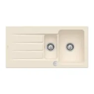 villeroy boch architectura 60 xr keukenspoelbak keramiek opbouw ivory excenter 1