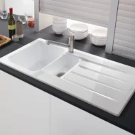 villeroy boch architectura 60 xr keukenspoelbak keramiek opbouw sneeuw wit 1