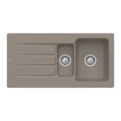 villeroy boch architectura 60 xr keukenspoelbak keramiek opbouw timber 1