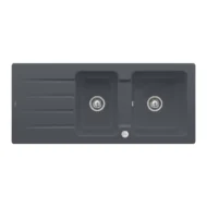 villeroy boch architectura 80 keukenspoelbak keramiek opbouw grafiet excenter 1