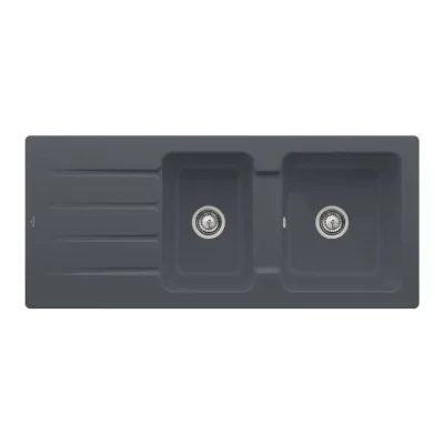 villeroy boch architectura 80 keukenspoelbak keramiek opbouw grafiet 2