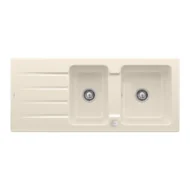 villeroy boch architectura 80 keukenspoelbak keramiek opbouw ivory excenter 1