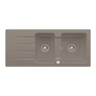 villeroy boch architectura 80 keukenspoelbak keramiek opbouw timber excenter 1