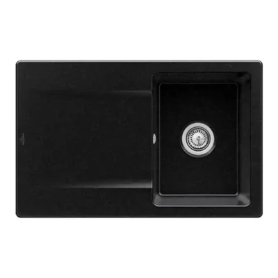 villeroy boch siluet 45 flat keukenspoelbak keramiek chromit omkeerbaar vlakbouw 1