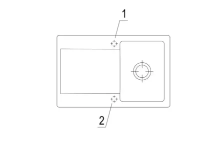 villeroy boch siluet 45 flat keukenspoelbak keramiek chromit omkeerbaar vlakbouw 4