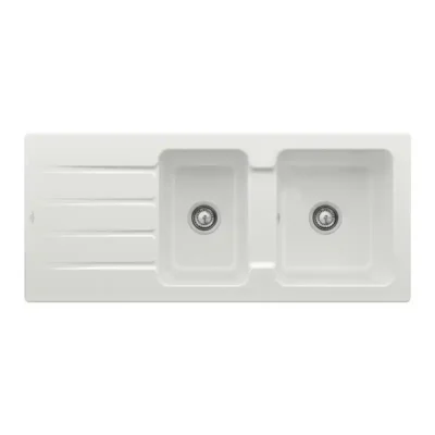 villeroy boch siluet 45 flat keukenspoelbak keramiek ivory omkeerbaar vlakbouw 4