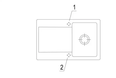 villeroy boch siluet 45 keukenspoelbak keramiek fossil omkeerbaar opbouw 4