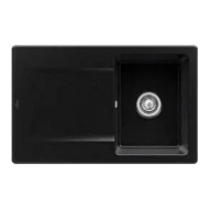 villeroy boch siluet 45 keukenspoelbak keramiek opbouw chromit excenter 1