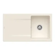 villeroy boch siluet 50 flat keukenspoelbak keramiek vlakbouw creme excenter 1