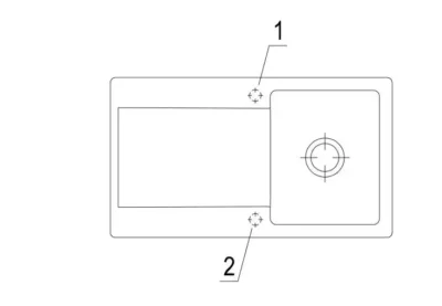 villeroy boch siluet 50 flat keukenspoelbak keramiek wit omkeerbaar vlakbouw 4