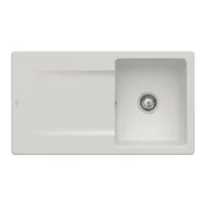 villeroy boch siluet 50 keukenspoelbak keramiek opbouw licht grijs excenter 1