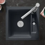 villeroy boch siluet 50 s flat keukenspoelbak keramiek vlakbouw grafiet 1