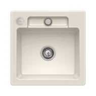 villeroy boch siluet 50 s keukenspoelbak keramiek opbouw creme excenter 1