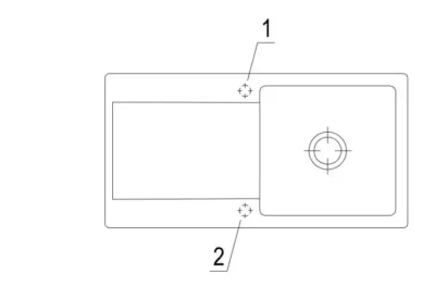 villeroy boch siluet 60 flat keukenspoelbak keramiek chromit omkeerbaar vlakbouw 4