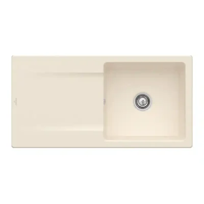 villeroy boch siluet 60 flat keukenspoelbak keramiek ivory omkeerbaar vlakbouw 1