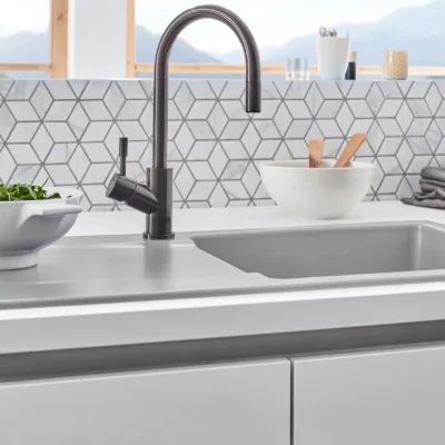 villeroy boch siluet 60 keukenspoelbak keramiek opbouw fossil 2