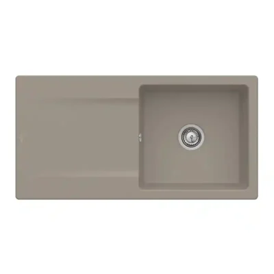 villeroy boch siluet 60 keukenspoelbak keramiek opbouw timber 1