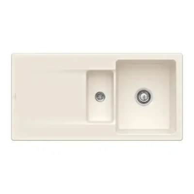 villeroy boch siluet 60 r flat keukenspoelbak keramiek vlakbouw creme 1
