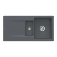 villeroy boch siluet 60 r flat keukenspoelbak keramiek vlakbouw grafiet 1