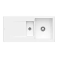 villeroy boch siluet 60 r flat keukenspoelbak keramiek vlakbouw sneeuw wit 1