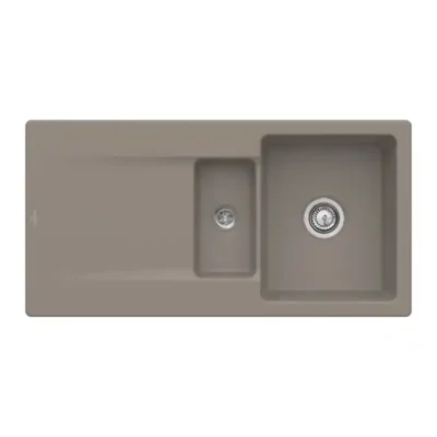 villeroy boch siluet 60 r keukenspoelbak keramiek timber omkeerbaar opbouw 1