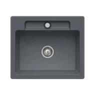 villeroy boch siluet 60 s flat keukenspoelbak keramiek vlakbouw grafiet 1