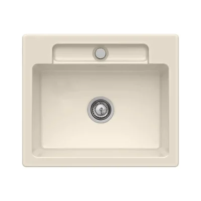 villeroy boch siluet 60 s flat keukenspoelbak keramiek vlakbouw ivory 1