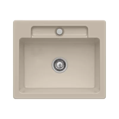 villeroy boch siluet 60 s keukenspoelbak keramiek opbouw mandel 1