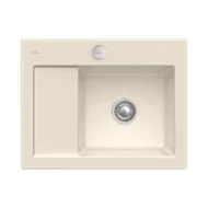 villeroy boch subway 45 compact keukenspoelbak keramiek opbouw ivory rechts excenter 1