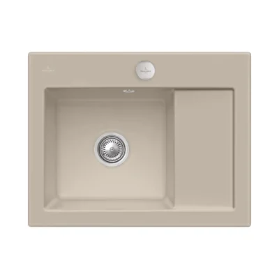 villeroy boch subway 45 compact keukenspoelbak keramiek opbouw mandel links excenter 1