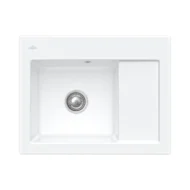 villeroy boch subway 45 compact keukenspoelbak keramiek opbouw sneeuw wit links 1
