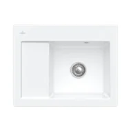villeroy boch subway 45 compact keukenspoelbak keramiek opbouw sneeuw wit rechts 1