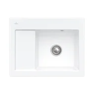 villeroy boch subway 45 compact keukenspoelbak keramiek opbouw steen wit rechts 1