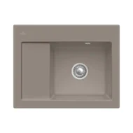 villeroy boch subway 45 compact keukenspoelbak keramiek opbouw timber rechts 1