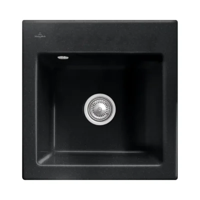 villeroy boch subway 50 s flat keukenspoelbak keramiek vlakbouw chromit 1