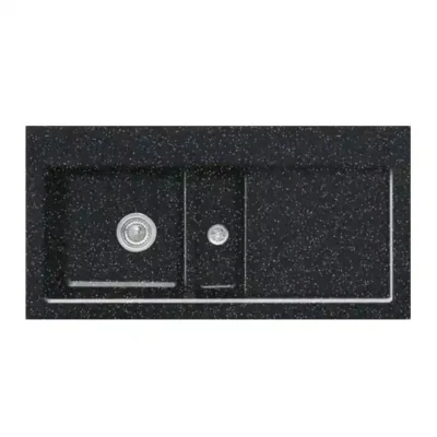 villeroy boch subway 60 keukenspoelbak keramiek opbouw chromit links 1