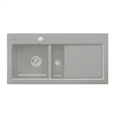 villeroy boch subway 60 keukenspoelbak keramiek opbouw fossil links excenter 1