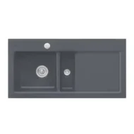 villeroy boch subway 60 keukenspoelbak keramiek opbouw grafiet links excenter 1