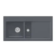 villeroy boch subway 60 keukenspoelbak keramiek opbouw grafiet links 1