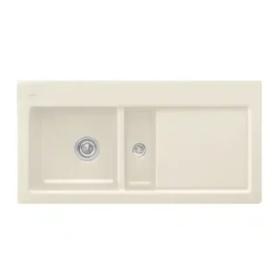 villeroy boch subway 60 keukenspoelbak keramiek opbouw ivory links 1