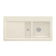 villeroy boch subway 60 keukenspoelbak keramiek opbouw ivory rechts 1