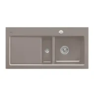 villeroy boch subway 60 keukenspoelbak keramiek opbouw timber rechts excenter 1