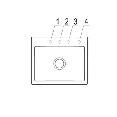 villeroy boch subway 60 s flat keukenspoelbak keramiek vlakbouw chromit excenter 2