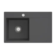 villeroy boch subway style 45 flat keukenspoelbak keramiek vlakbouw grafiet links excenter 1